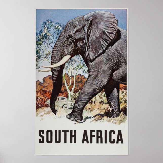 Afrique du Sud Affiche de voyage (2) (Devant)