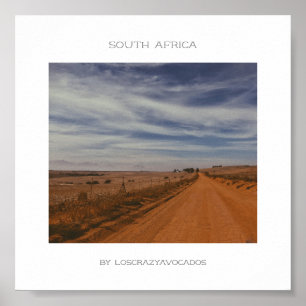 Afrique du Sud Nature Road Landcape Travel Poster