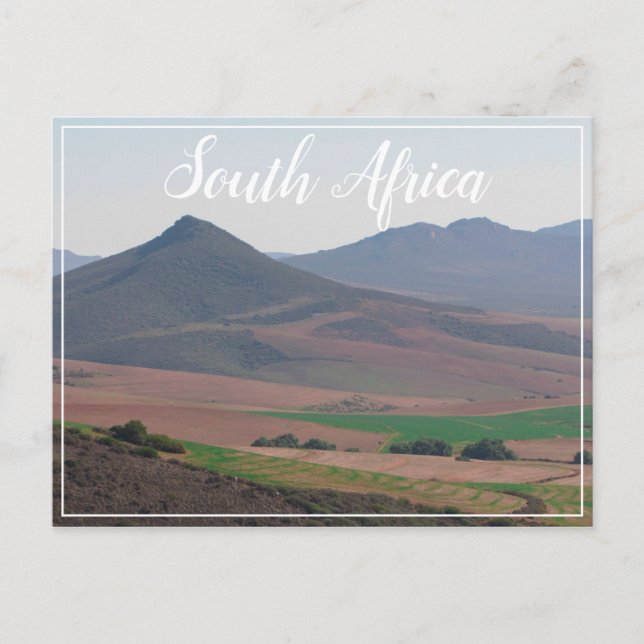 Afrique du Sud Rural Landcape Mountain SA Carte po (Devant)