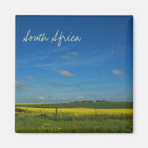 Afrique du Sud ZA Canola Field Paysage Vue Magnet
