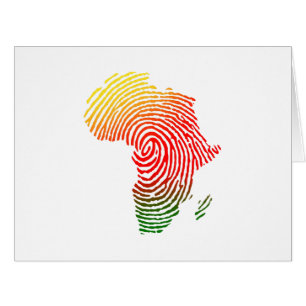 Afrique - Impression des doigts, Histoire noire, é