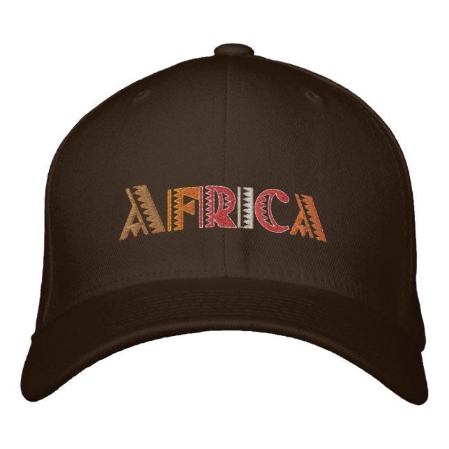 Afrique Terre couleurs casquette de base-ball (Devant)