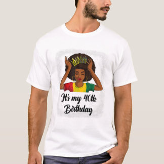 Afro 40th Birthday T-Shirt