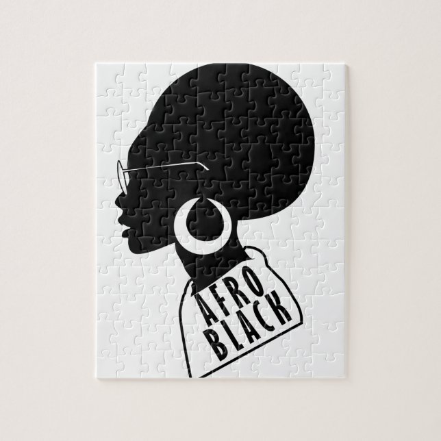 AFRO African American Black gift t shirt Jigsaw Puzzle (Vertical)