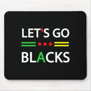 Afro American Afrocentric Black History Lets Go B Mouse Pad