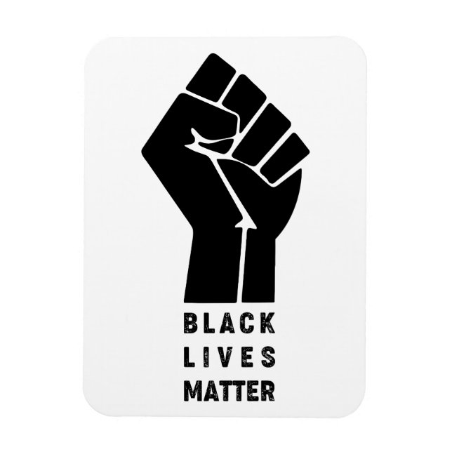 afro american fist black lives matter symbol prote magnet (Vertical)