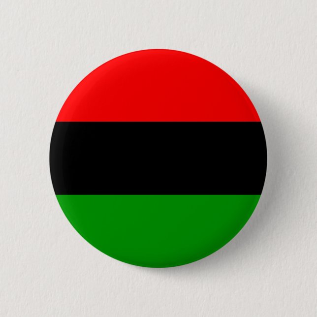 afro american flag afro-american 2 inch round button (Front)