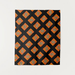 AFRO ART ABORIGINAL TYPE DESIGN TAPESTRY