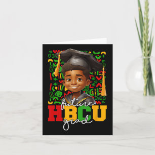 Afro Black Boy College Graduation Future Hbcu Grad Card