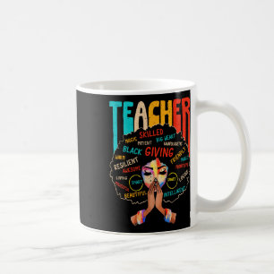 Afro Black History Month African American Teacher  Coffee Mug
