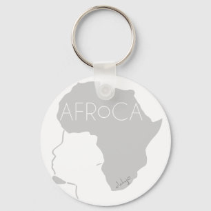Afro Black Natural Hair Keychain