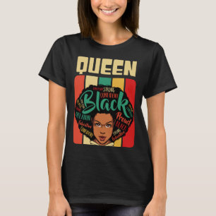 Afro Black Queen Melanin Anti Rassism African Woma T-Shirt