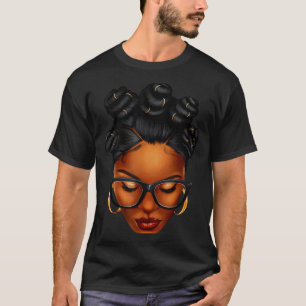 Afro Black Woman African Black History Month Melan T-Shirt