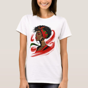 Afro Black Woman – Strong, Beautiful & Empowered  T-Shirt