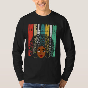 Afro Black Women Girls Melanin T American African T-Shirt