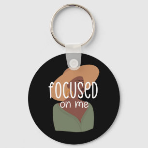 Afro Black Women Melanin Girl Magic Afro Brown Sug Keychain