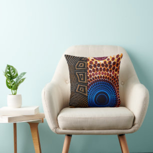 Afro Bohemian Elegance: Throw Pillow