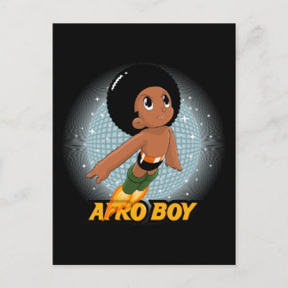 Afro Boy Postcard