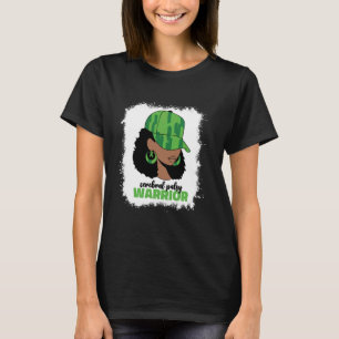 Afro Cerebral Palsy Warrior Women Mom Cp Awareness T-Shirt