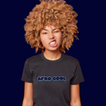 Afro Cool - Grey African American Women's Text