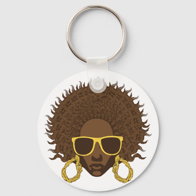 Afro Cool Keychain (Front)
