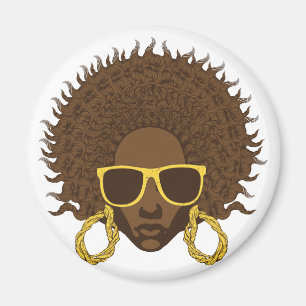 Afro Cool Magnet