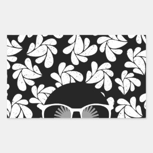 Afro Diva Black & White Sticker