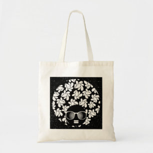Afro Diva Black & White Tote Bag