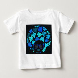 Afro Diva Blue Baby T-Shirt
