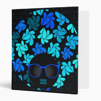Afro Diva Blue  Binder