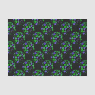 Afro Diva Green & Blue Tissue Paper
