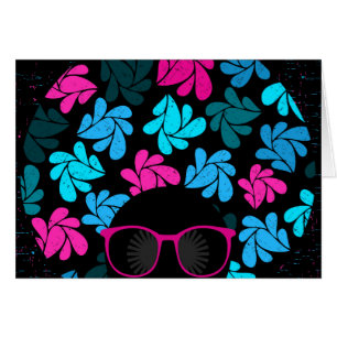 Afro Diva Turquoise & Hot Pink