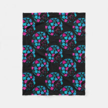 Afro Diva Turquoise & Hot Pink