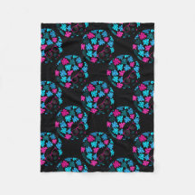 Afro Diva Turquoise & Hot Pink