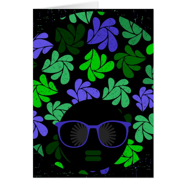 Afro Diva Vert & Bleu (Devant)