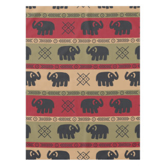 Afro Elephants Tablecloth