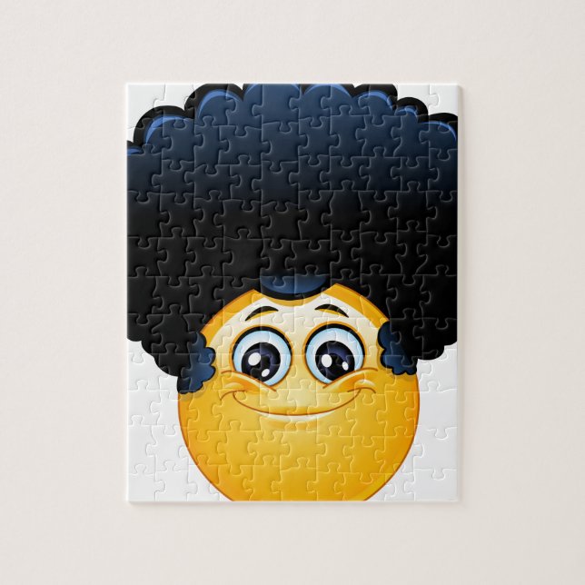 afro emoji jigsaw puzzle (Vertical)
