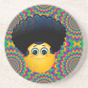 afro emojis coaster