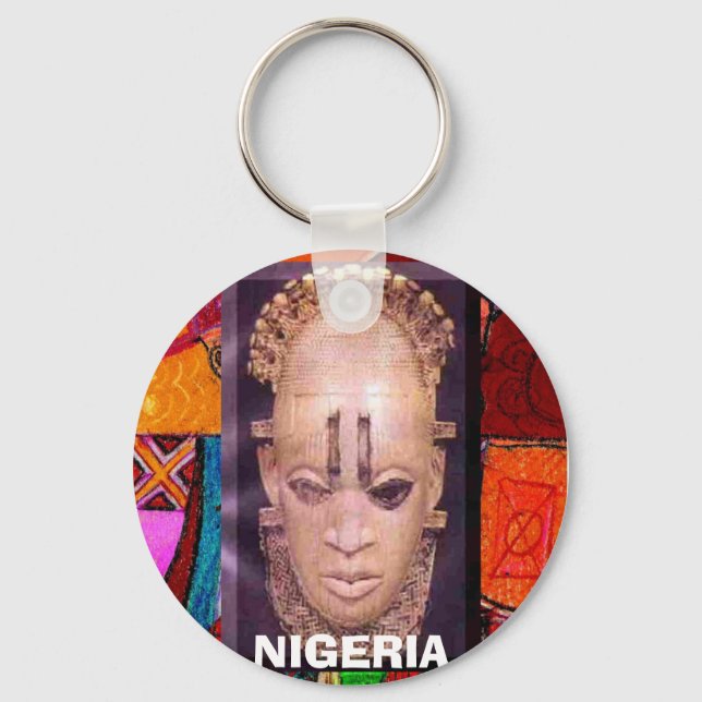 afro, festac[2], NIGERIA Keychain (Front)