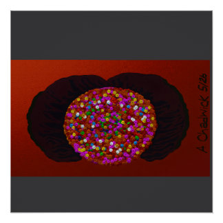 Afro Floral Poster