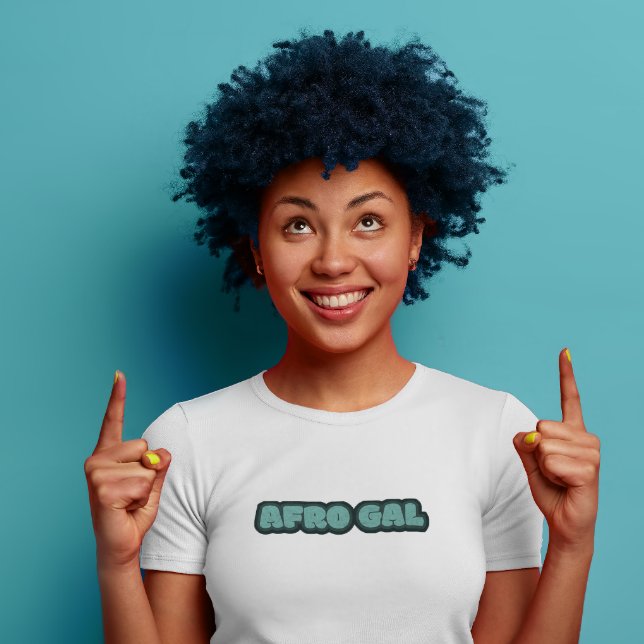Afro Gal - T-shirt femme afro-américaine (Afro Gal Text T Shirt)
