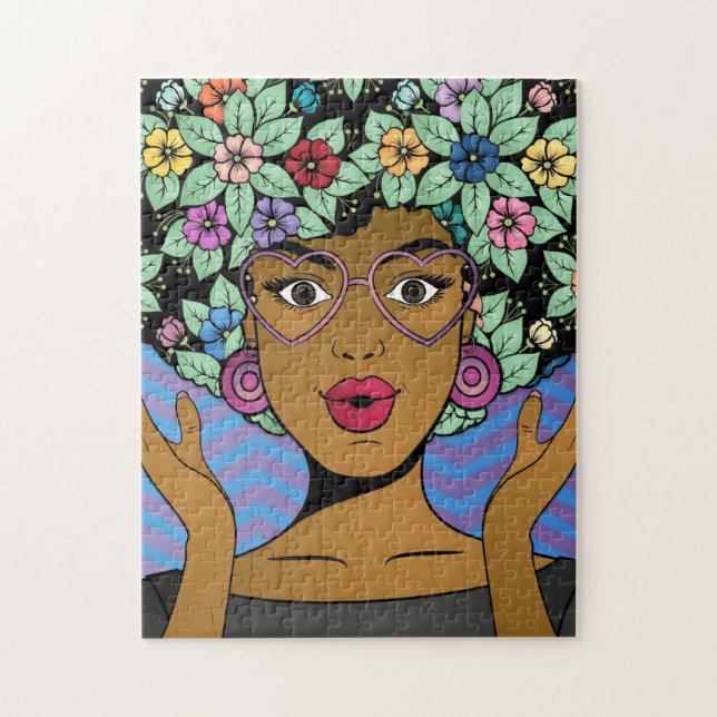 Afro Garden Puzzle (Vertical)