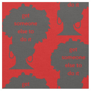 afro get someone else black woman feminist fabric