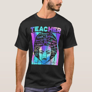 Afro Girl African Quote Graphic Black History Mon T-Shirt