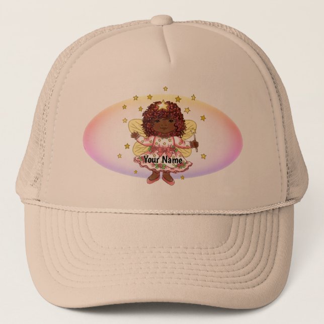 Afro Girl custom Fairy   Hat (Front)