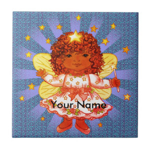 Afro Girl Fairy   Tile