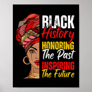 Afro Girl Honouring Past Inspiring Future Black Hi Poster
