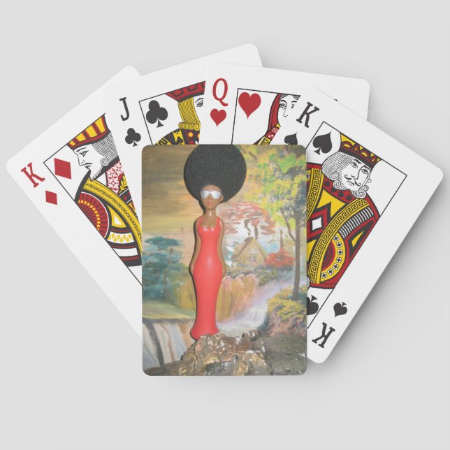 Afro Glam: A Timeless Beauty Playing Cards (Back)
