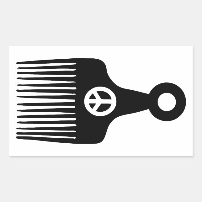 Afro Hair Peace Sticker (Front)