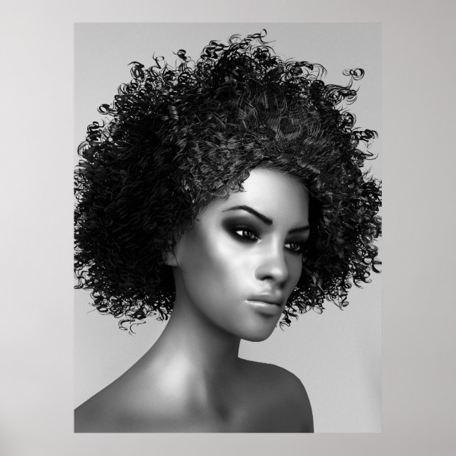 Afro Hair Poster (Front)